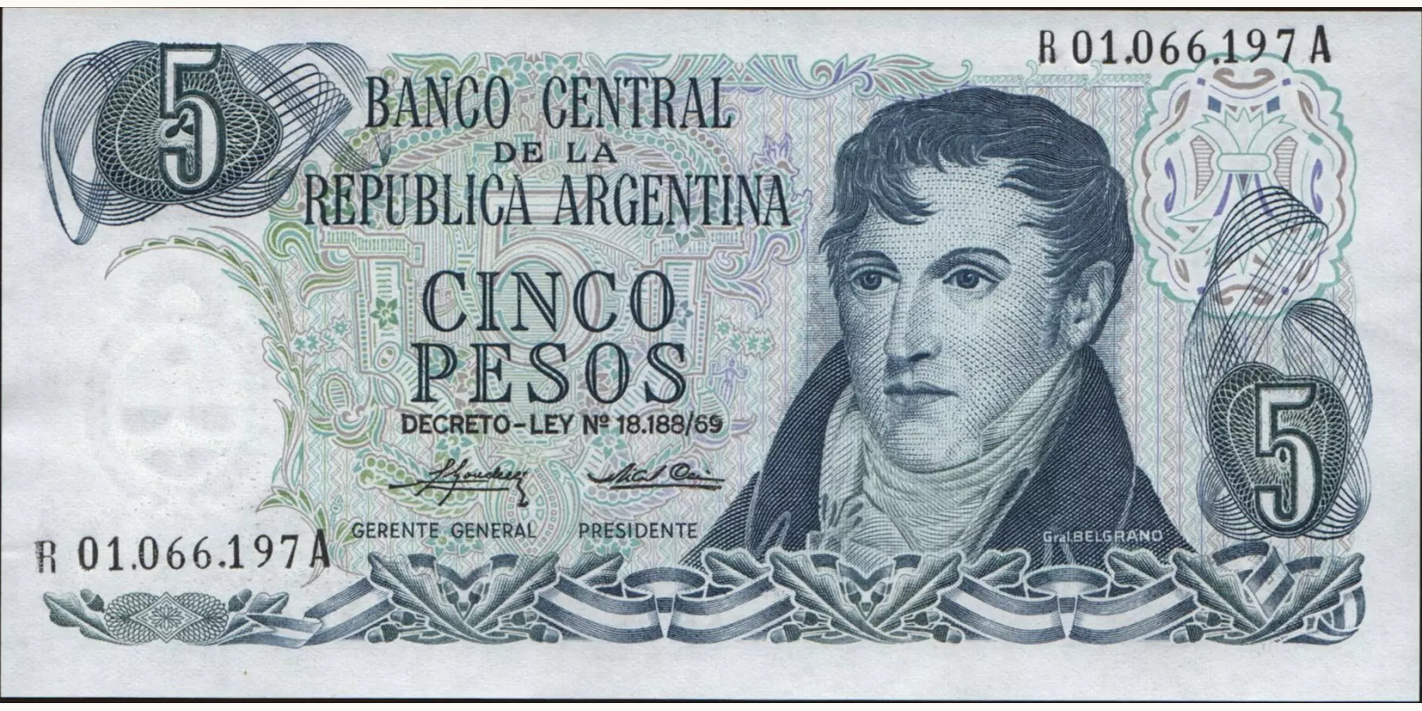 5 pesos 1974