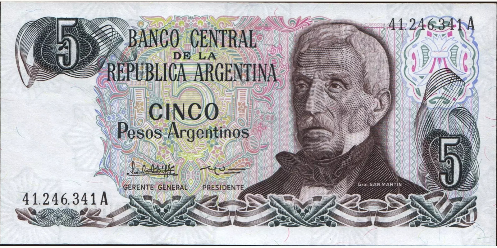 5 pesos 1983