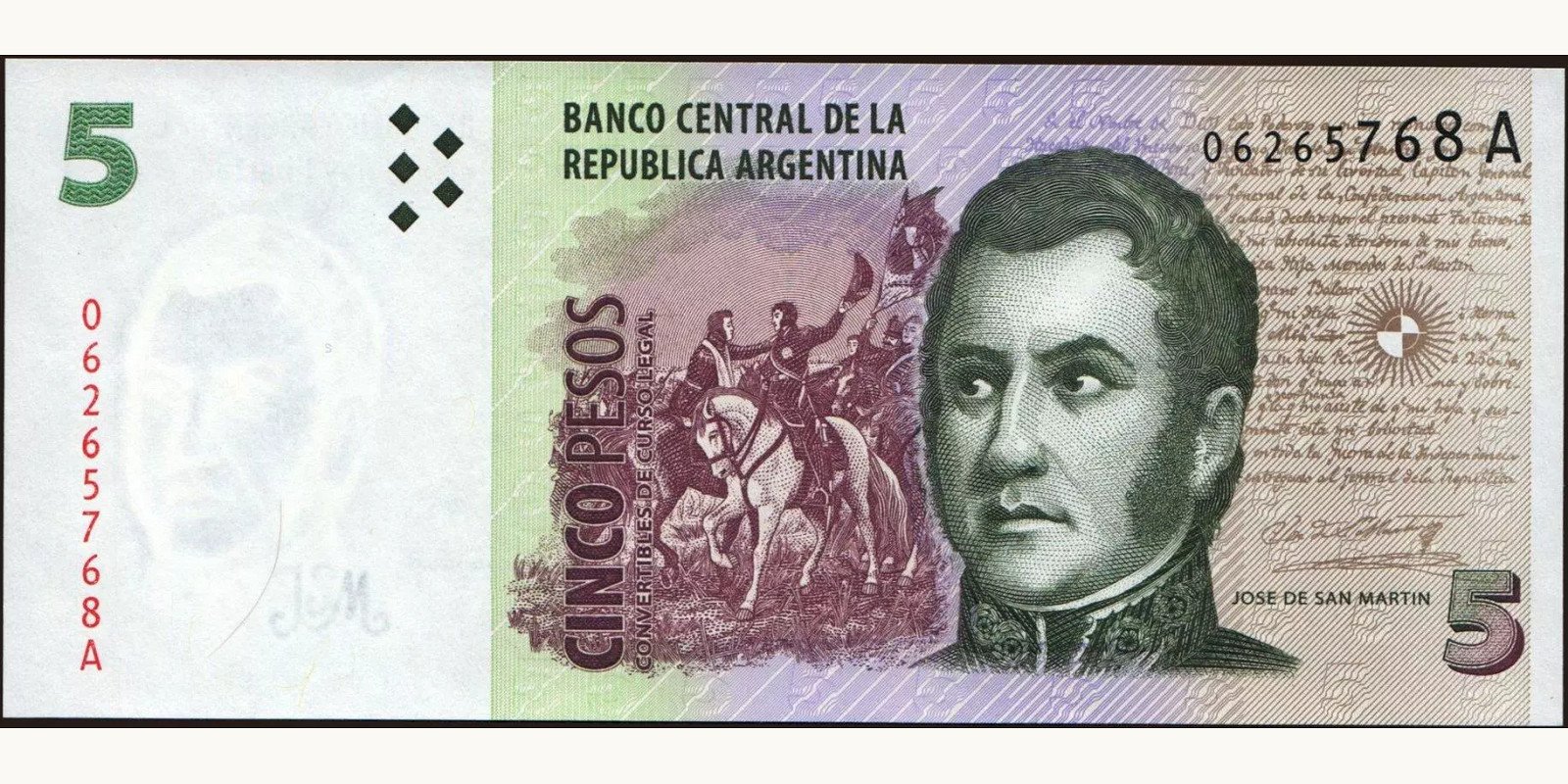 5 pesos 1998