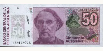 50 australes 1986