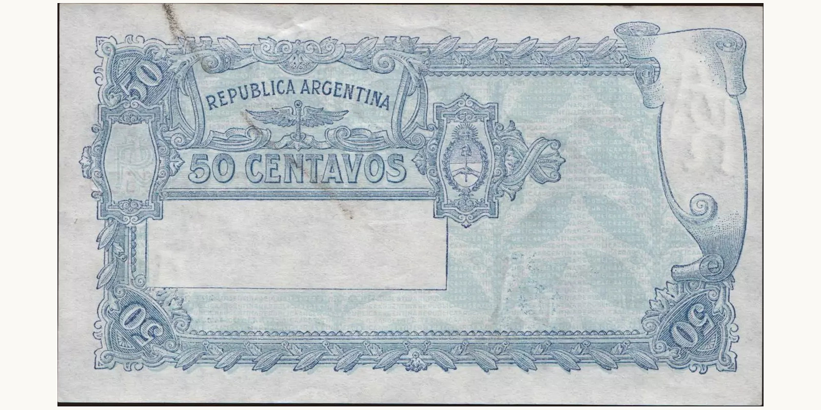 50 centavos Аргентина 1942 — Оборотная сторона