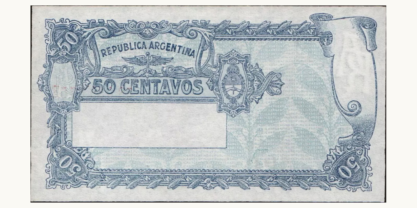 50 centavos Аргентина 1948 — Оборотная сторона