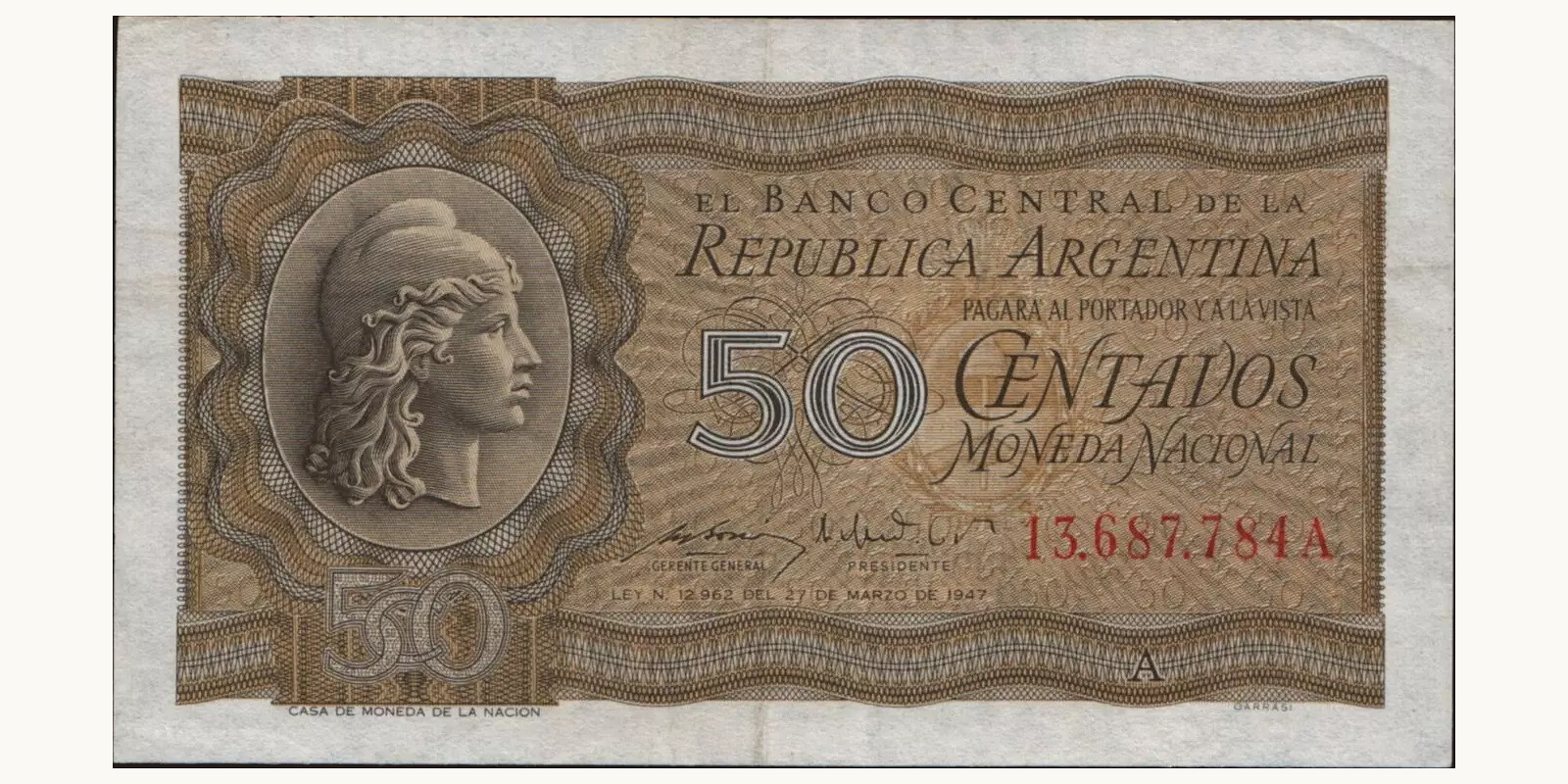 50 centavos 1950