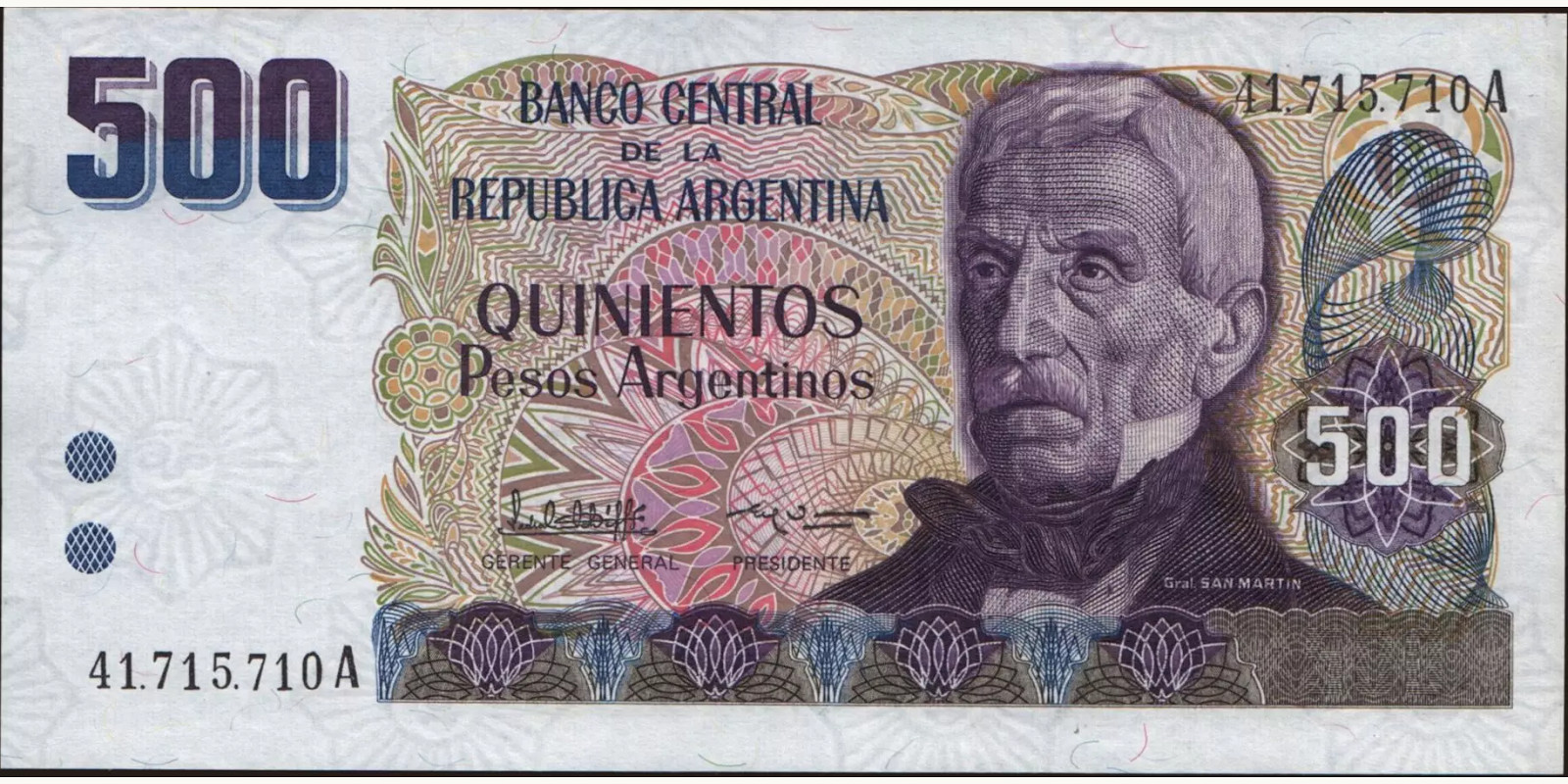 500 pesos 1984