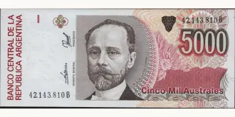 5000 australes 1989