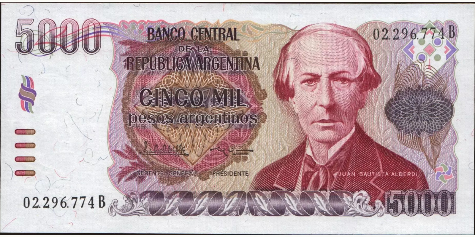 5000 pesos 1984