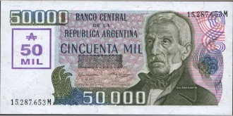 50000 australes 1989
