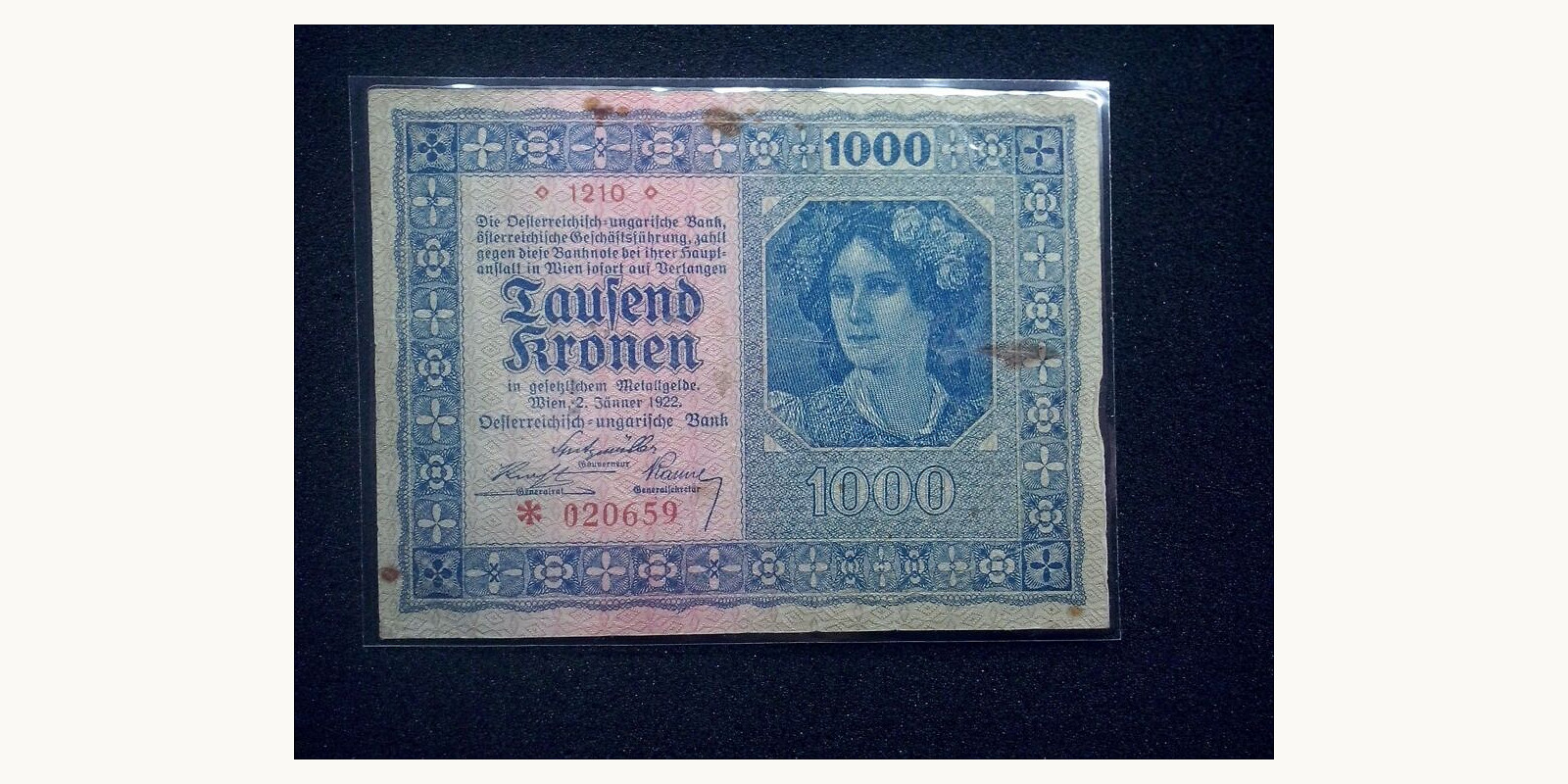 1000 krone 1922
