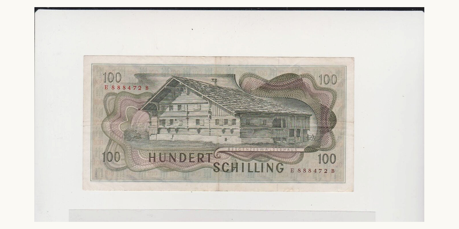 100 schilling Austria 1969 — Back side
