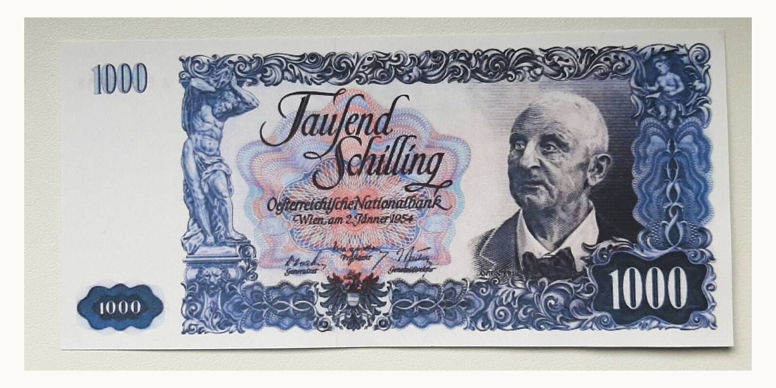 1000 schillings 1954