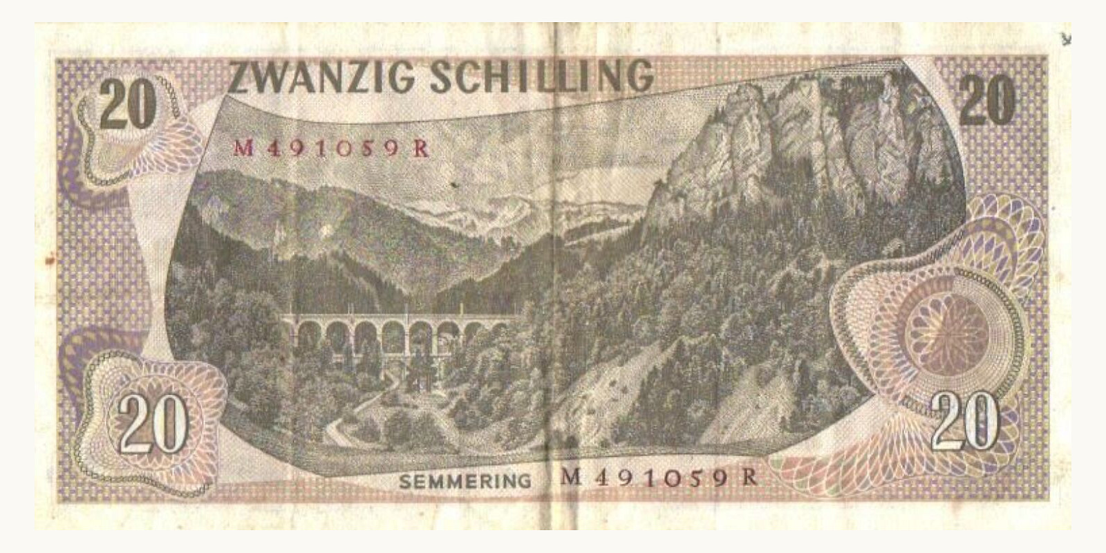20 schilling Austria 1967 — Back side