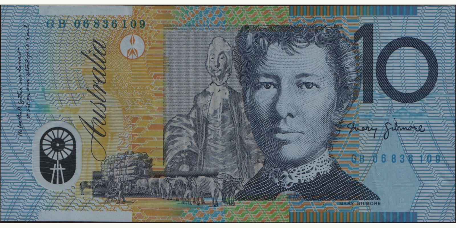 10 dollars Australia 2006 — Back side