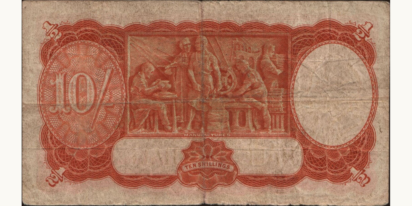 10 shillings Australia 1939 — Back side