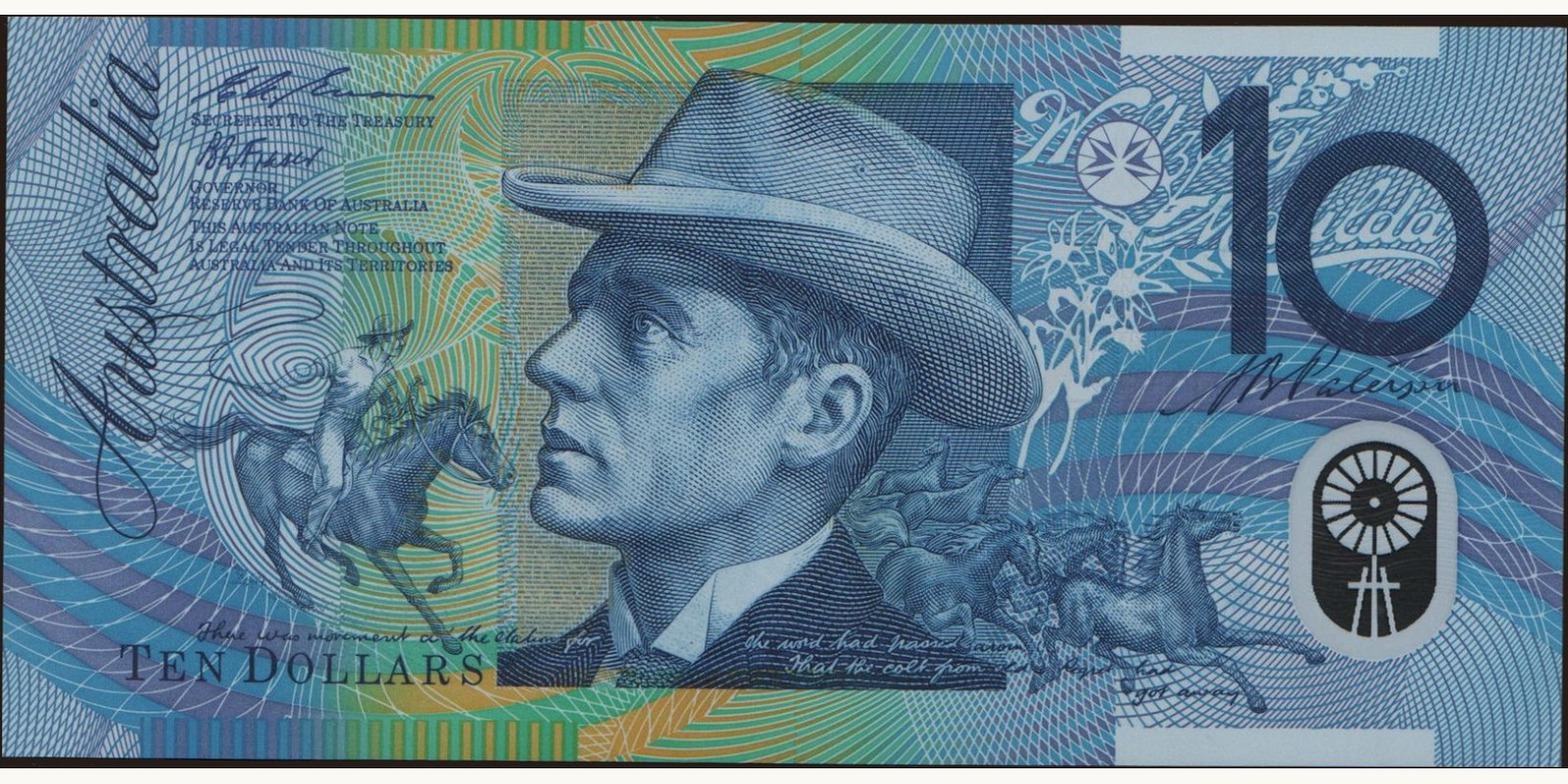 10 dollars Australia 1993 — Back side