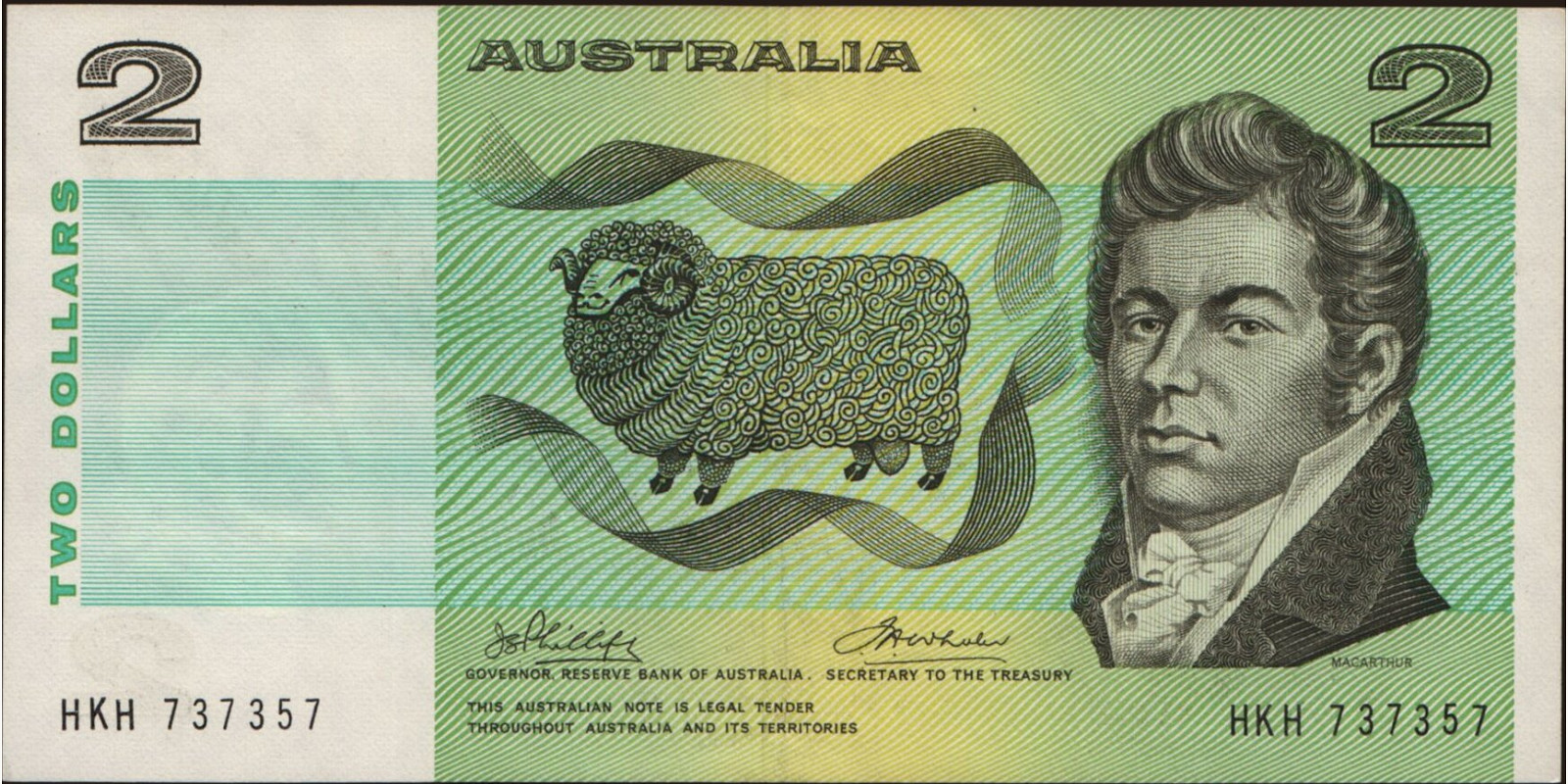 2 dollars 1974