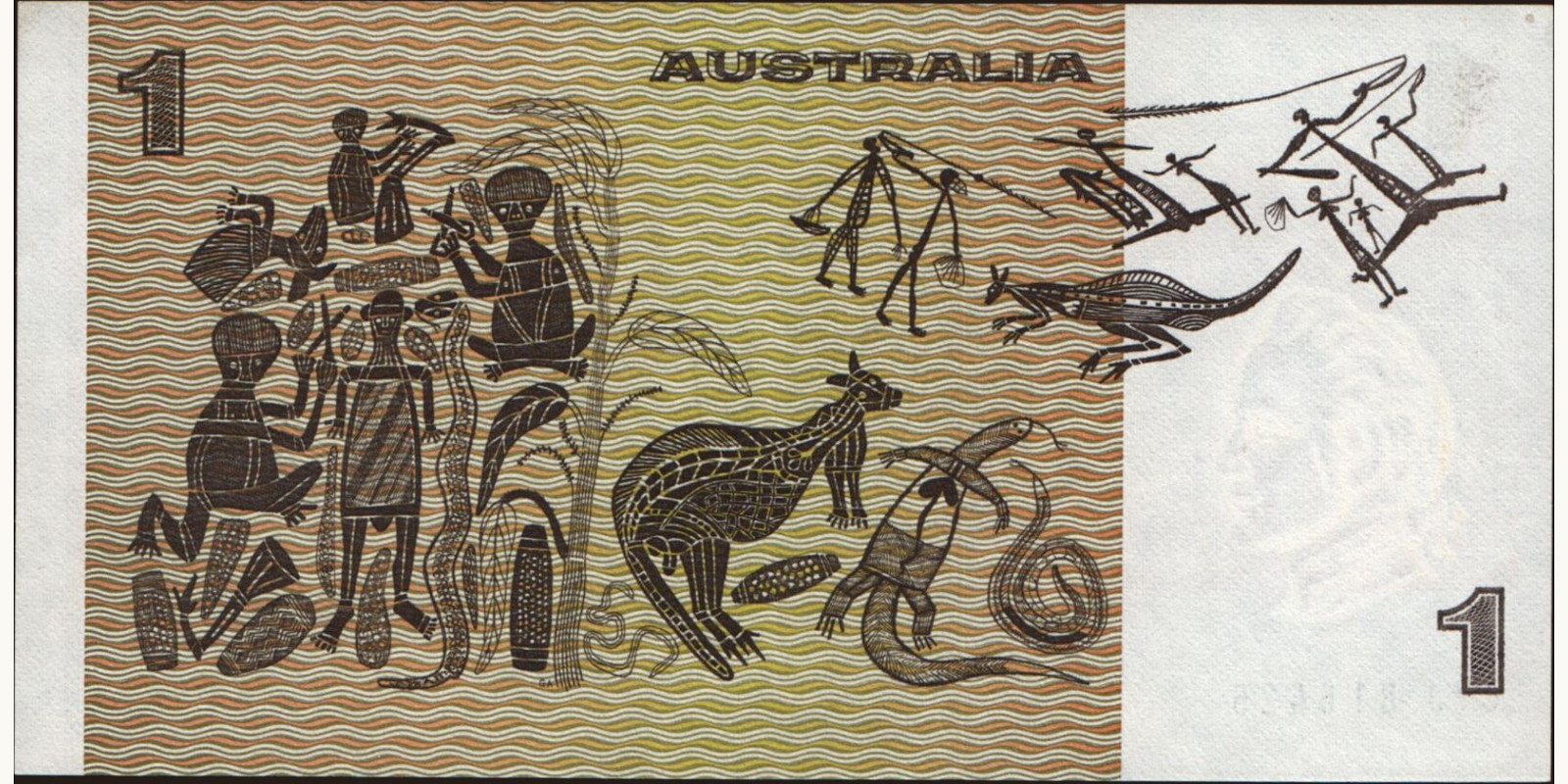 1 dollars Australia 1979 — Back side