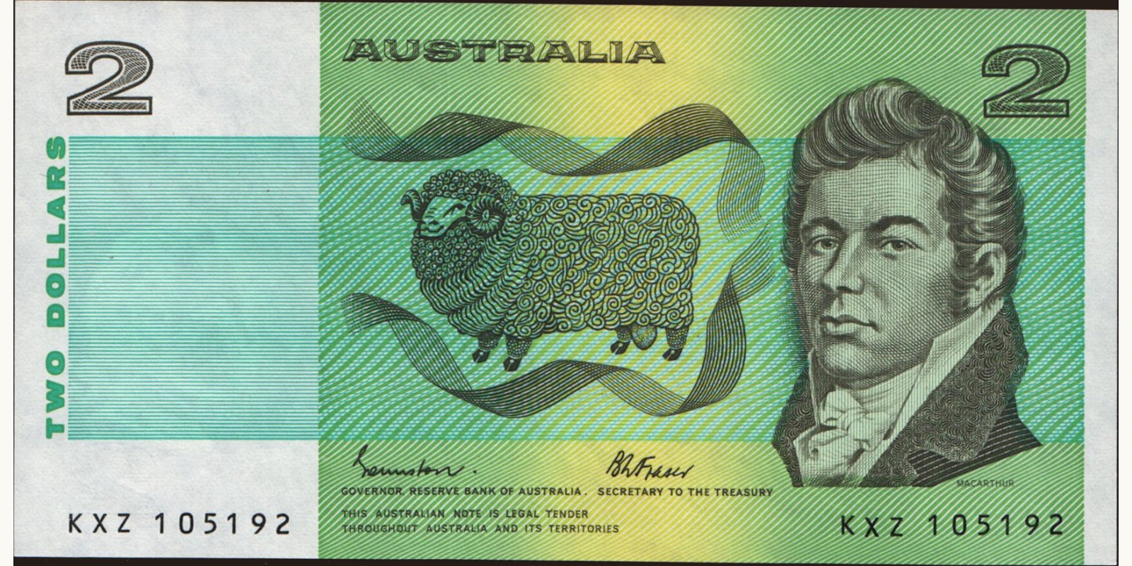 2 dollars Australia 1985 — Front side