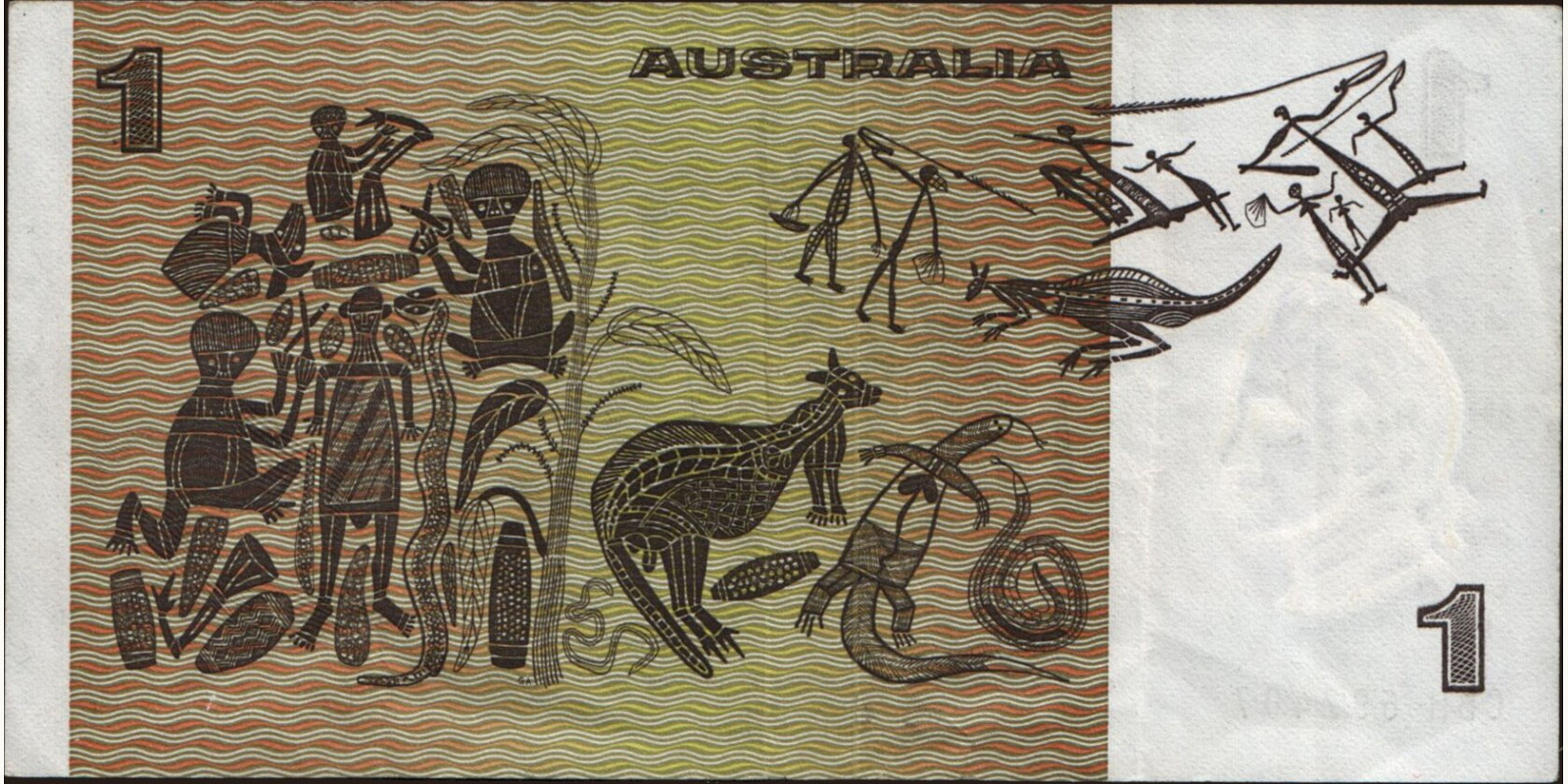 1 dollars Australia 1976 — Back side