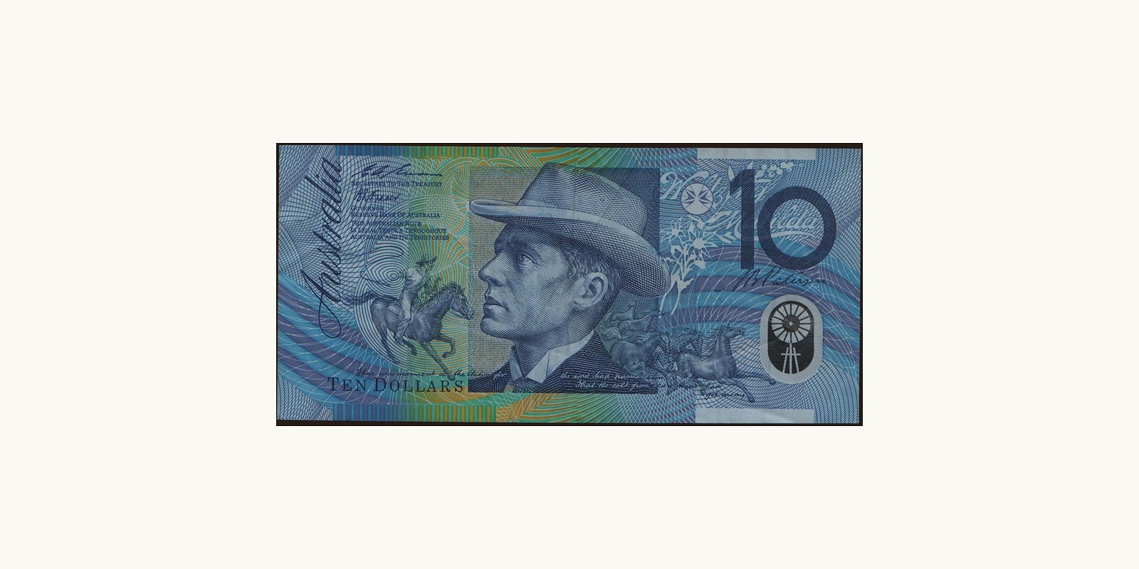 10 dollars Australia 1983 — Back side