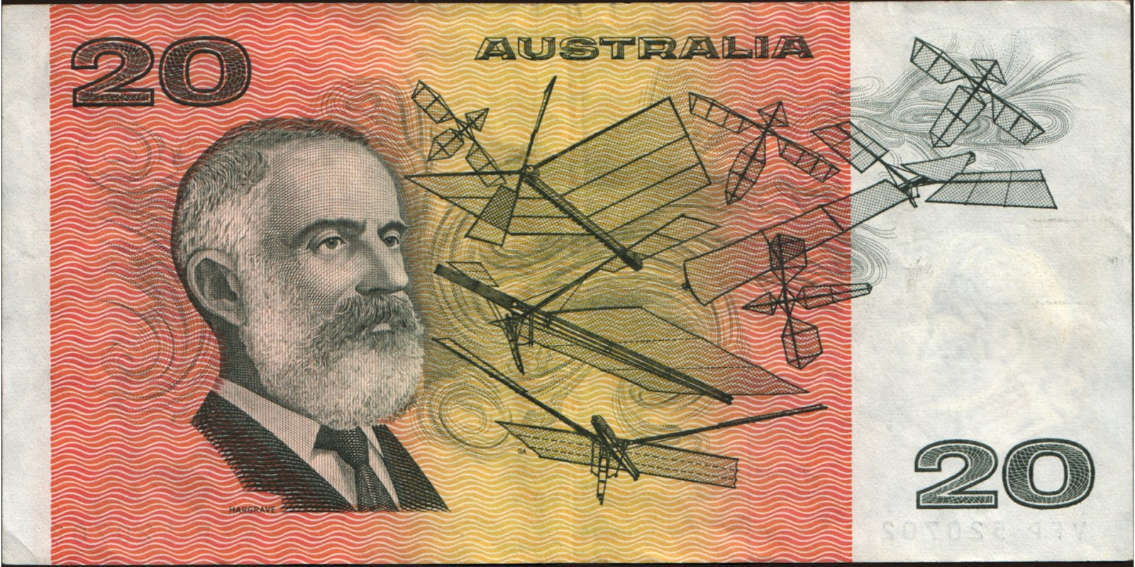 20 dollars Австралия 1979 — Оборотная сторона
