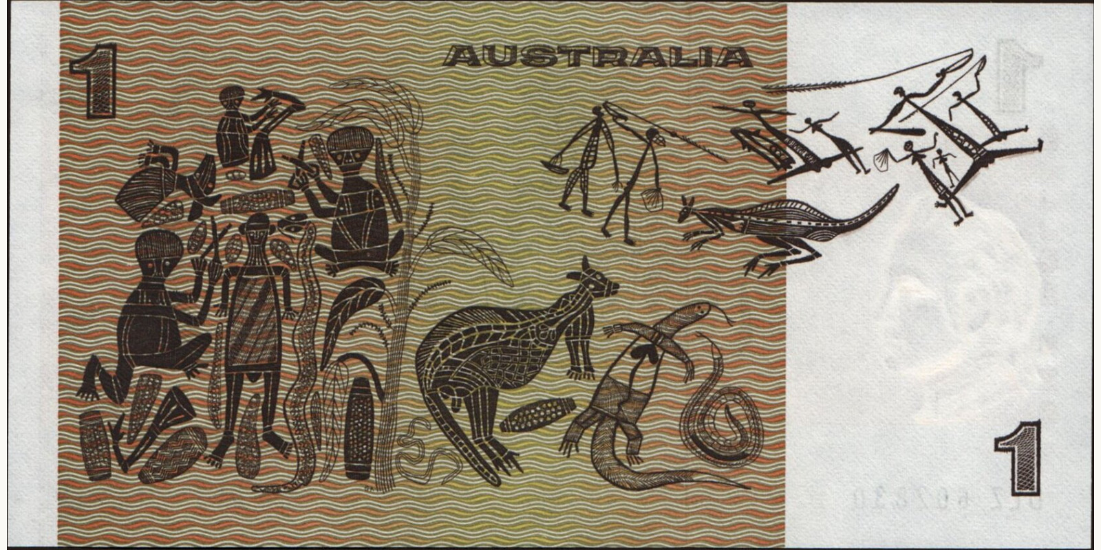 1 dollars Австралия 1983 — Оборотная сторона