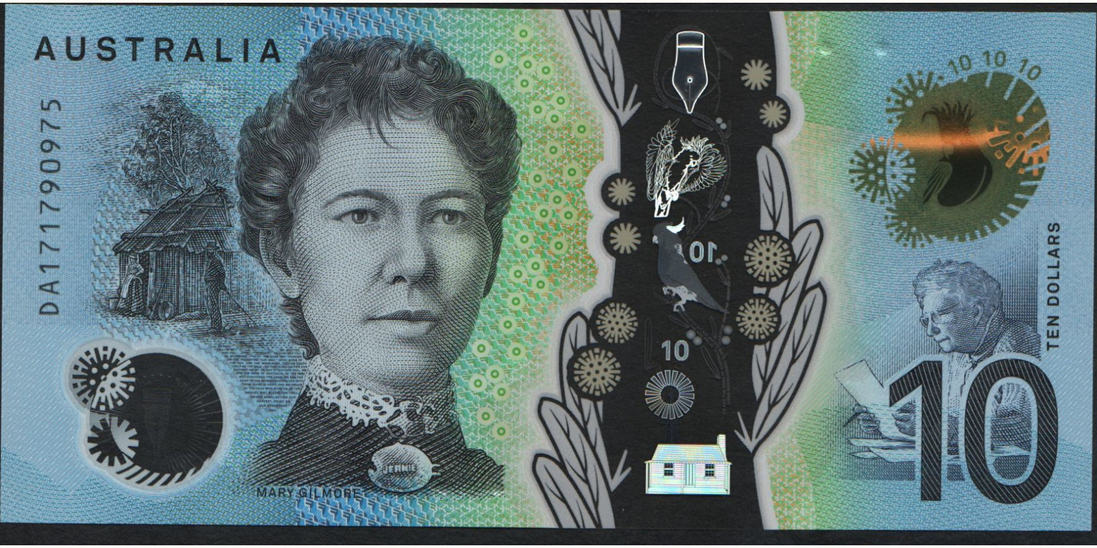 10 dollars Australia 2017 — Front side