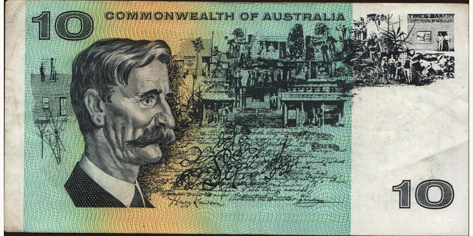 10 dollars Australia 1967 — Back side