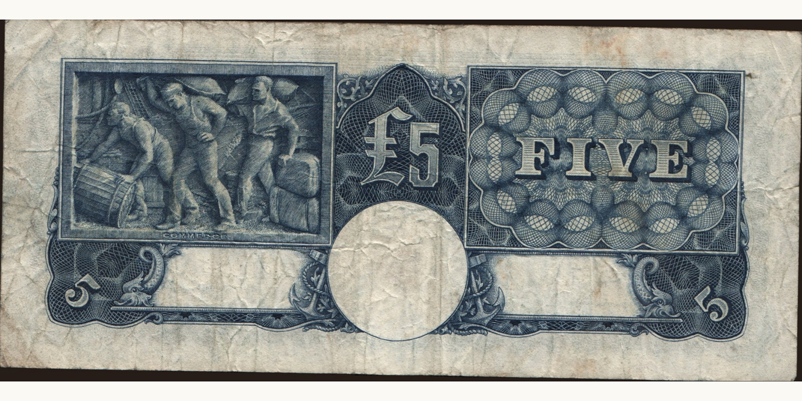 5 pounds Австралия 1952 — Оборотная сторона