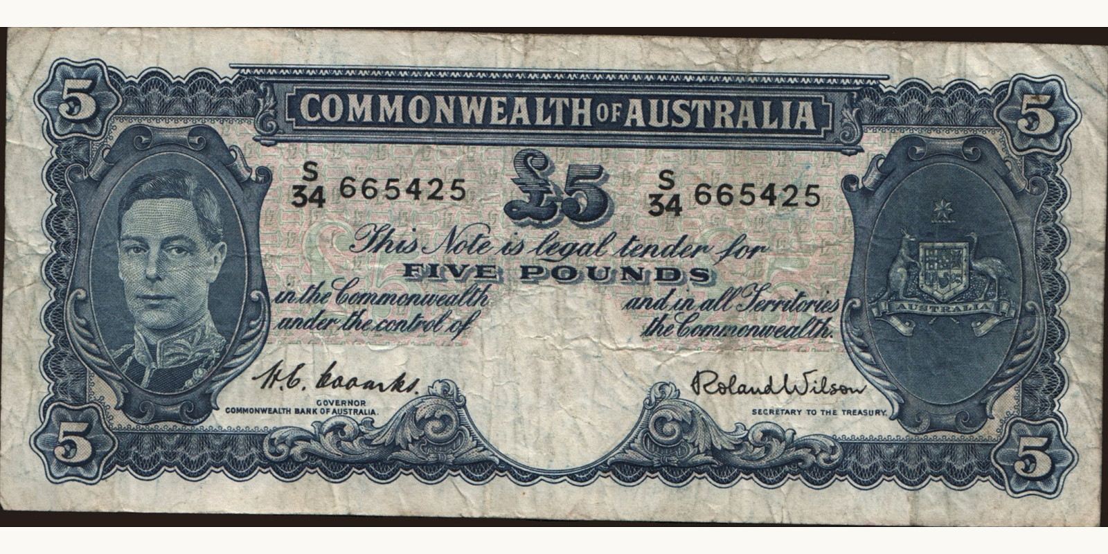 5 pounds 1952