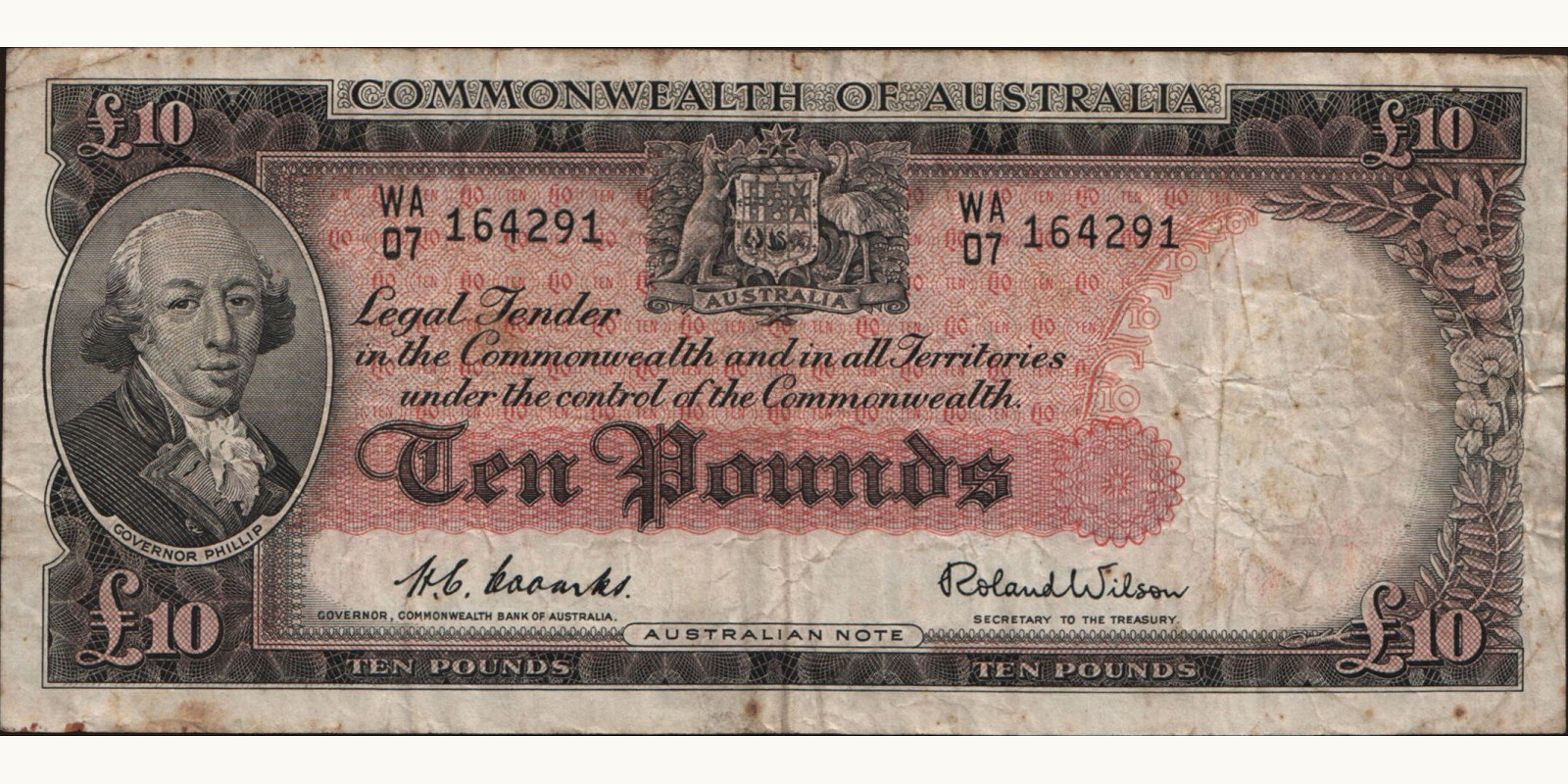 10 pounds 1954