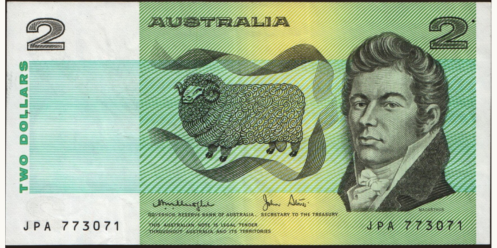 2 dollars Australia 1979 — Front side