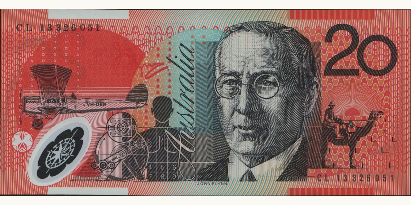 20 dollars Australia 2013 — Back side