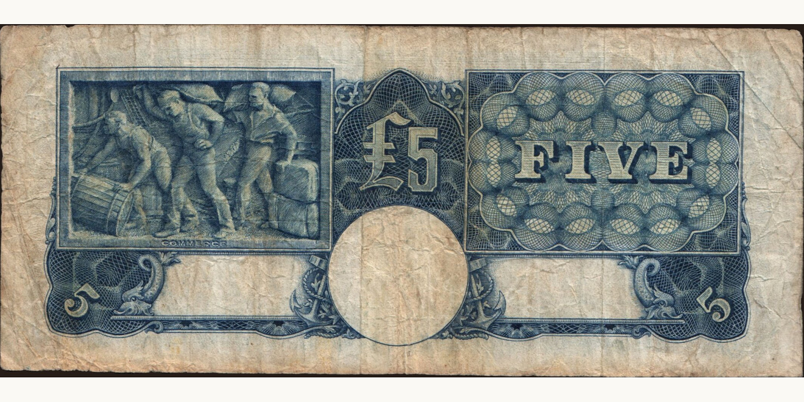 5 pounds Австралия 1941 — Оборотная сторона