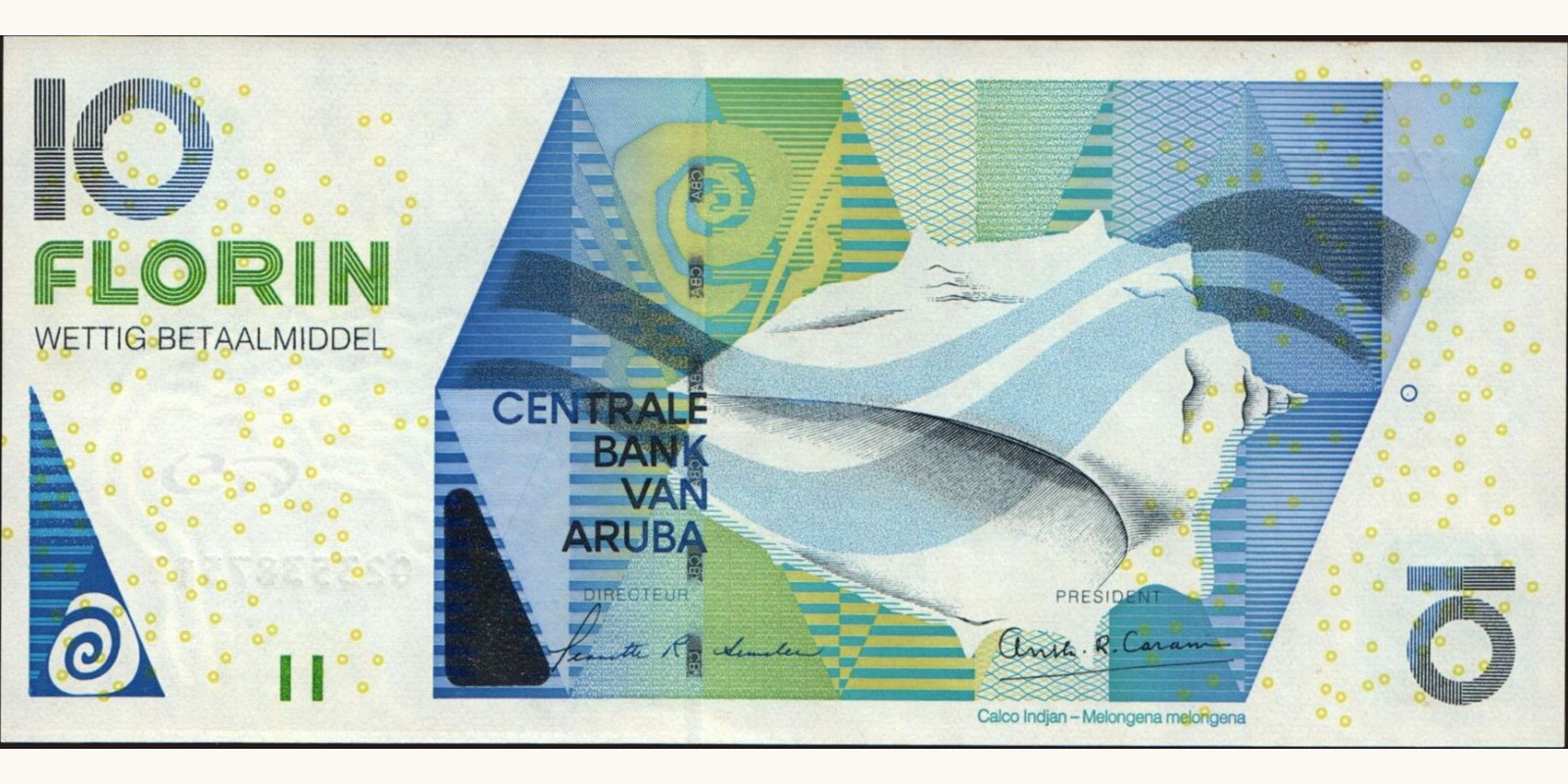 10 florin Aruba 2003 — Front side