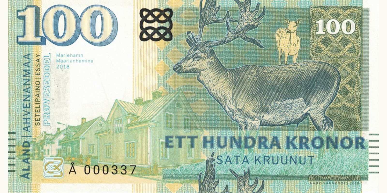 100 Krone  Аландские о-ва 2018 — Лицевая сторона