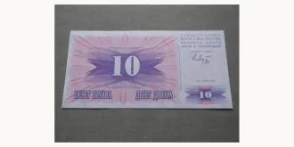 10 dinar 1992