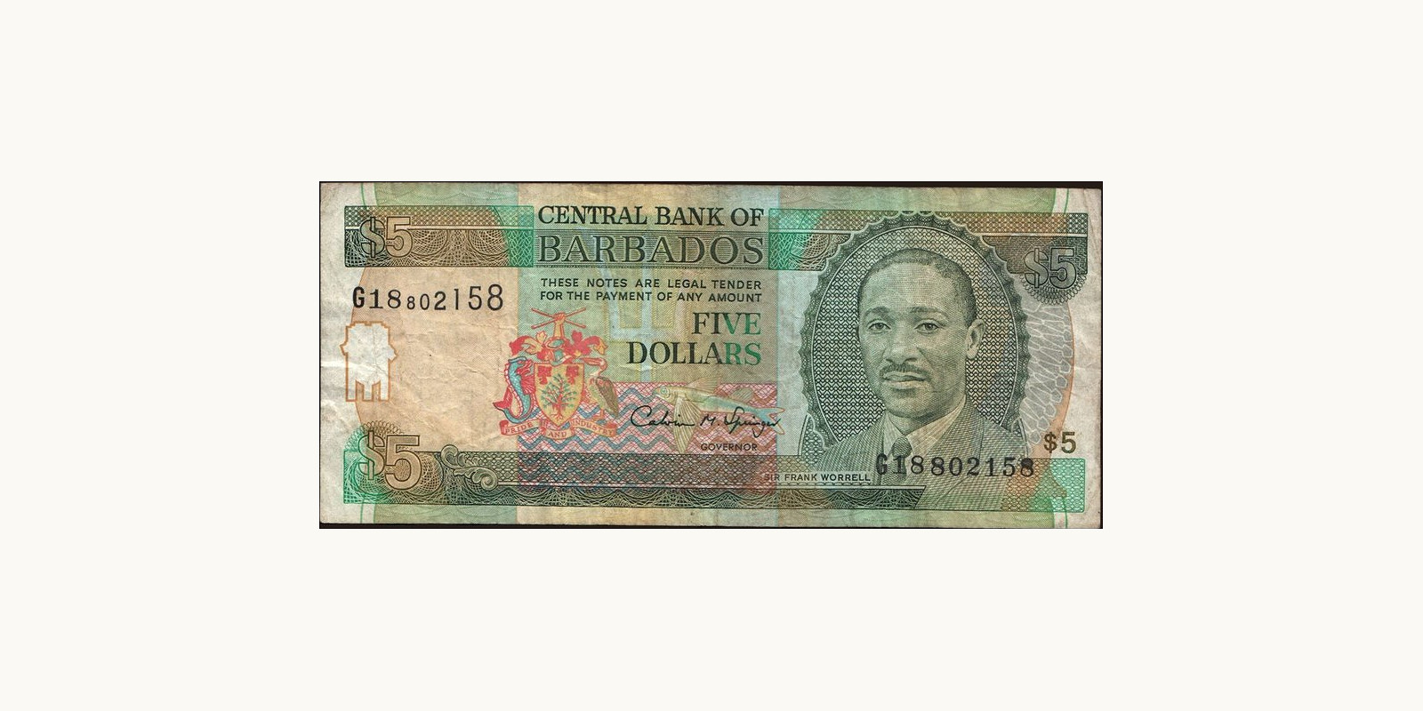 5 dollars 1996