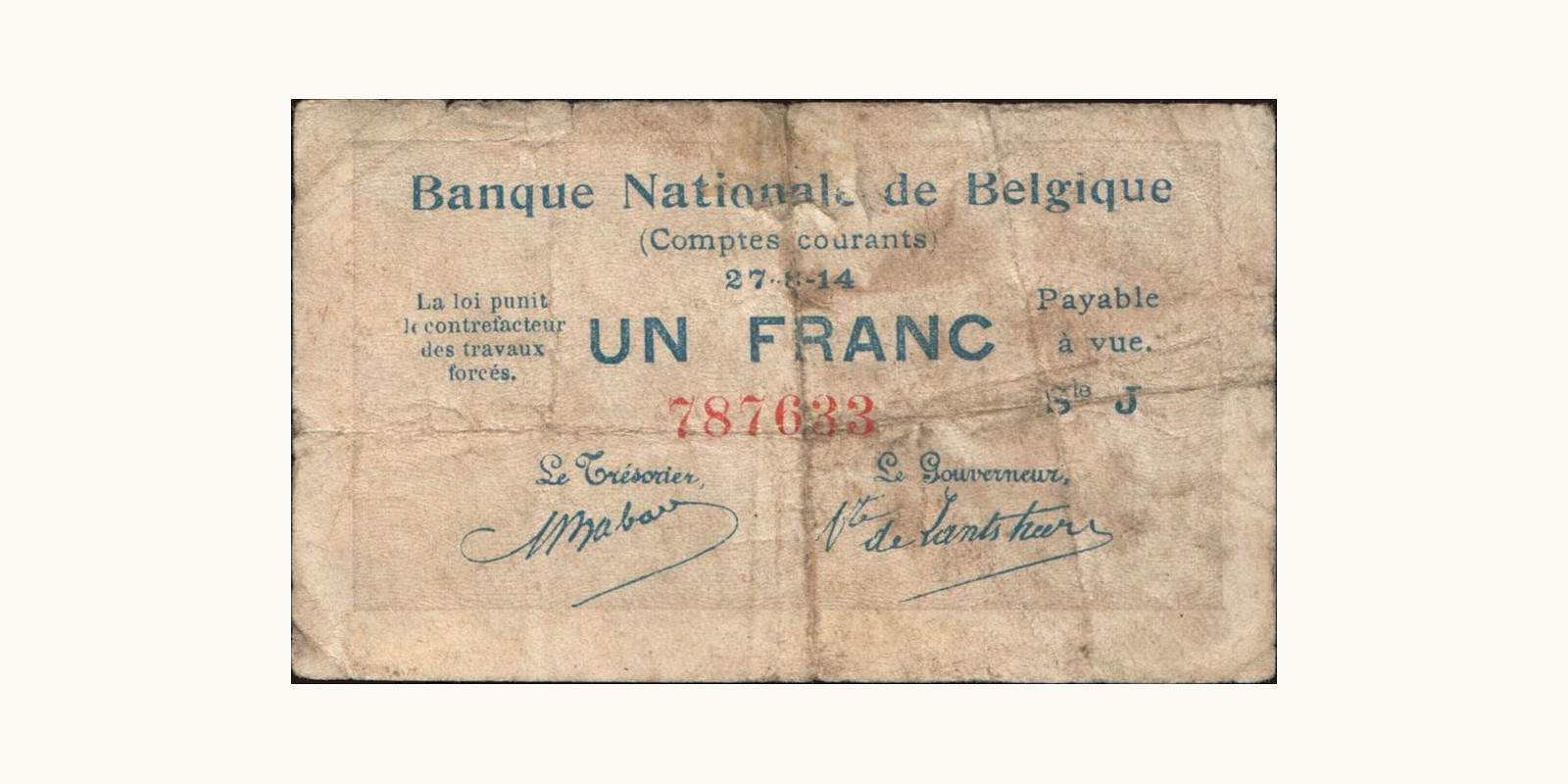 1 franc 1914