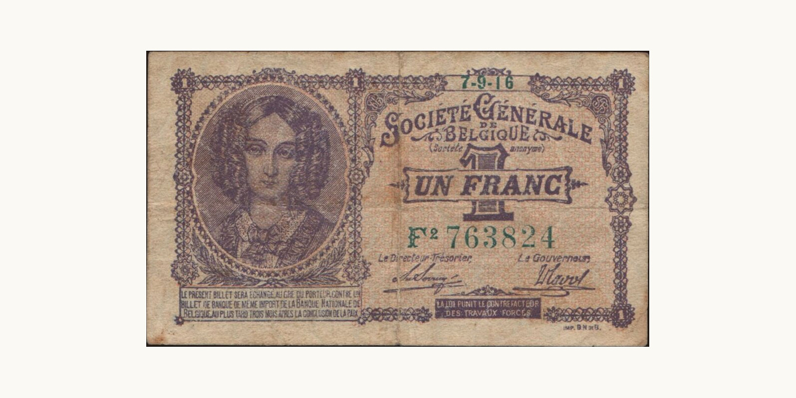 1 franc 1916