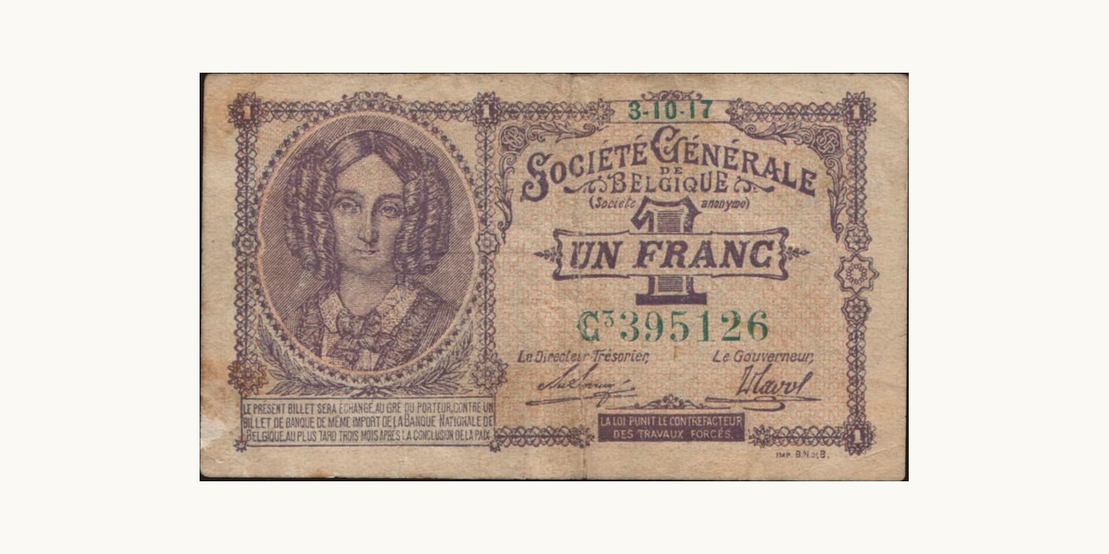 1 franc 1917