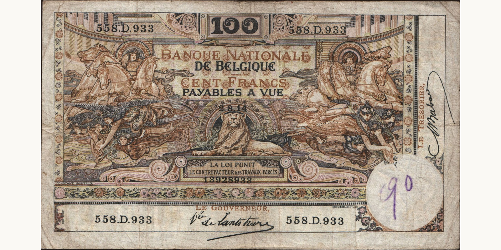 100 franc 1914