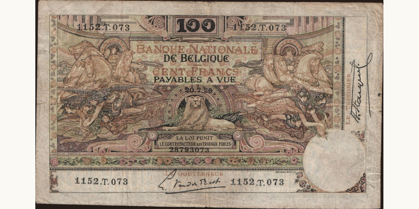 100 franc 1920