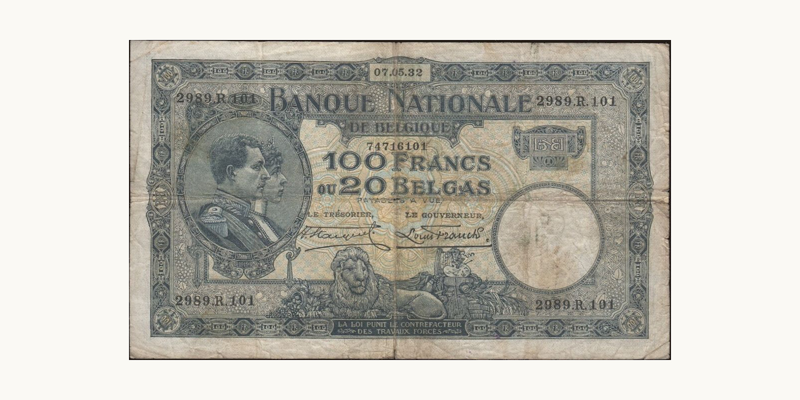 100 franc 1932