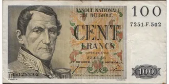 100 franc 1956