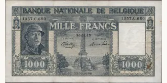 1000 franc 1945