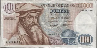 1000 franc 1967