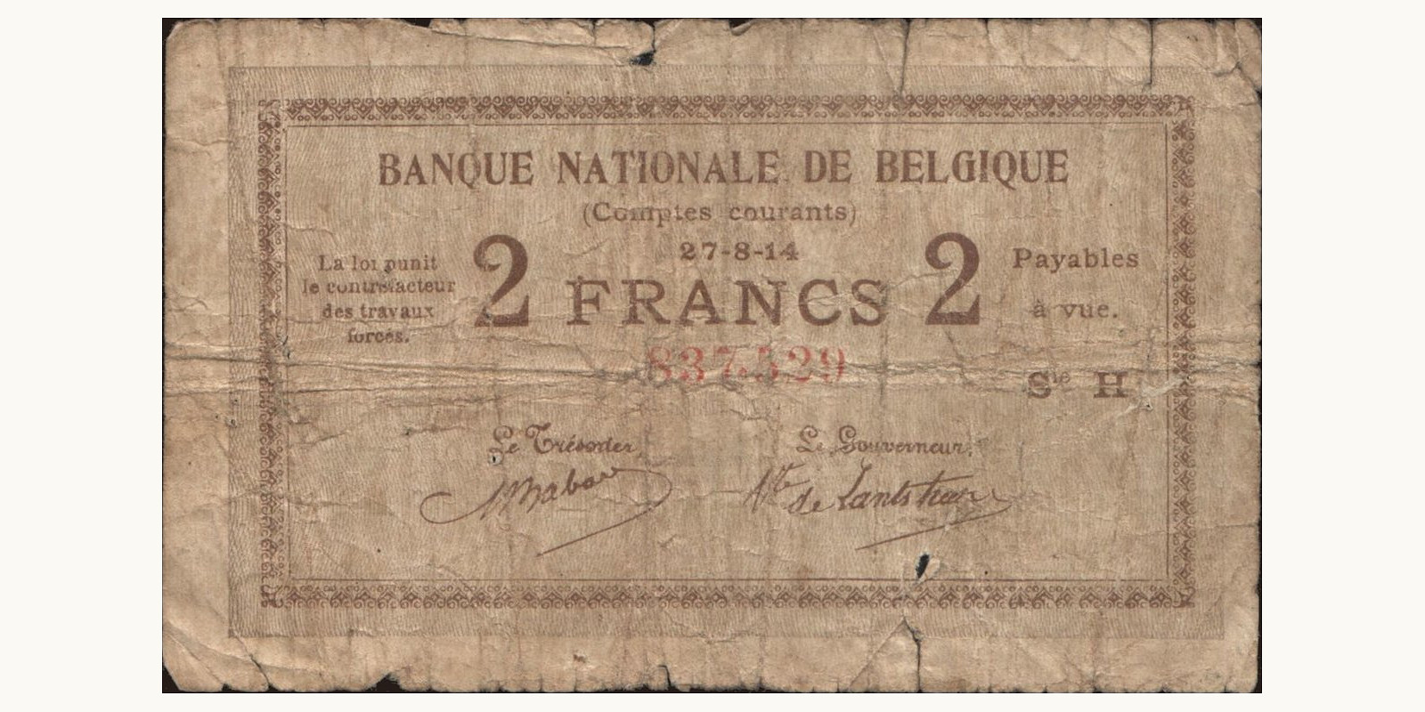 2 franc 1914