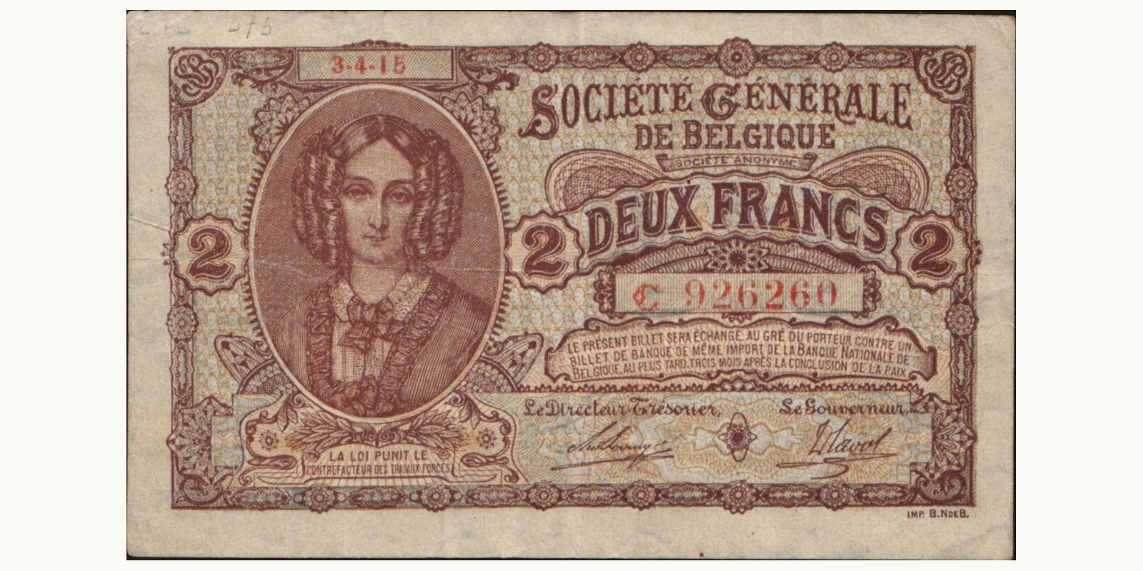 2 franc 1915
