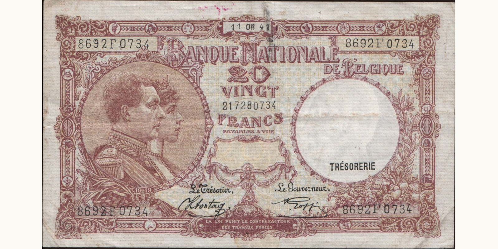 20 franc 1941