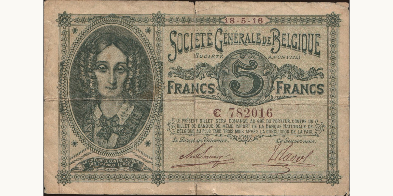 5 franc 1916